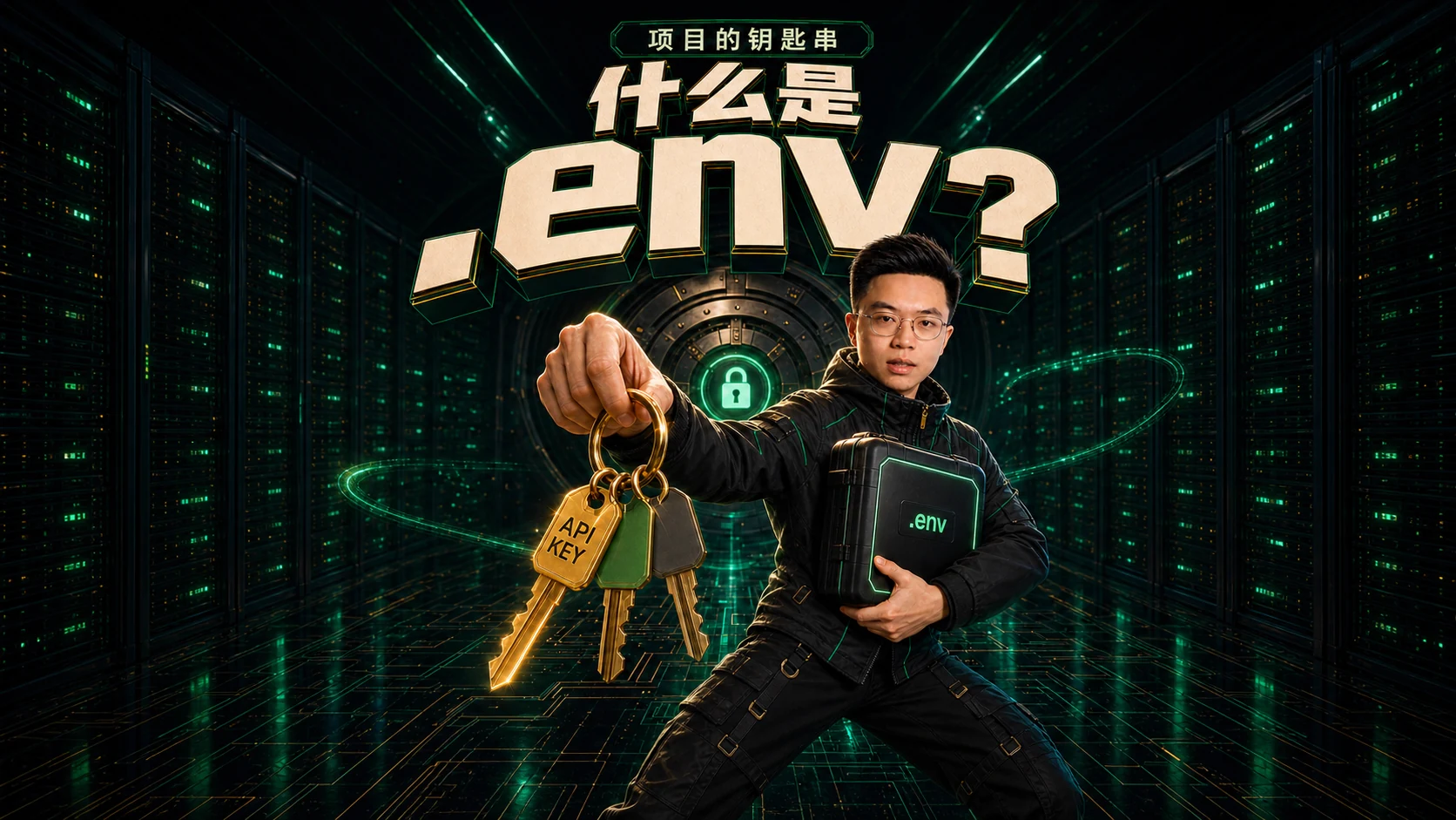 API Key 是项目的钥匙，.env 是装这些钥匙的钥匙串