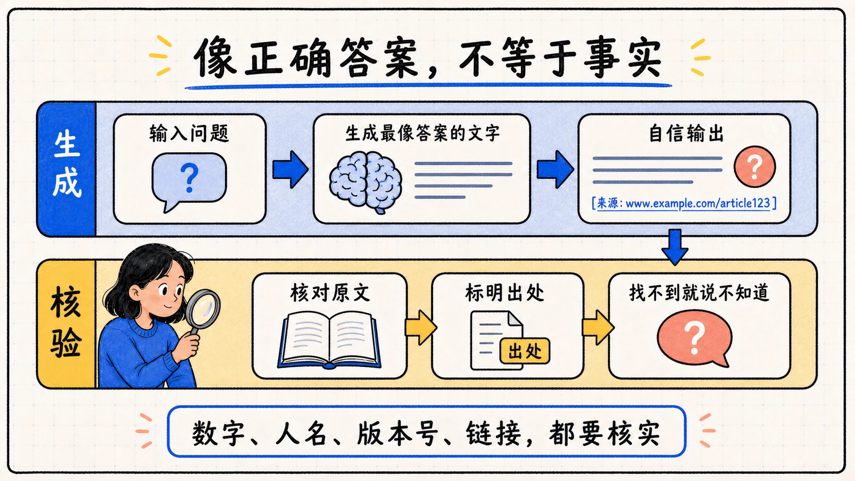 大模型幻觉的生成过程与人工核验方法